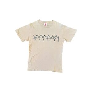 Powell T-shirt Mens Medium Tan Good 90s Vintage Animal Graphic Skateboarding